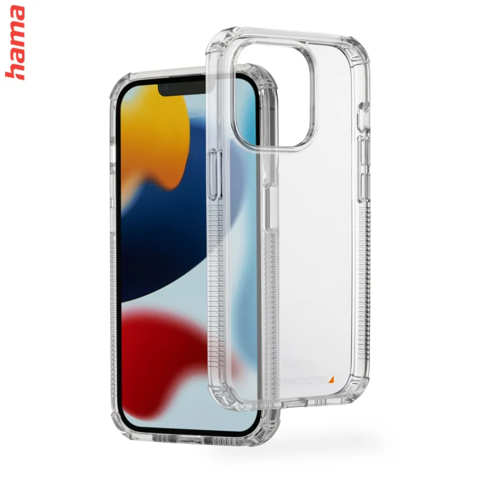 Hama Extreme Protect, kryt pre Apple iPhone 13 Pro, materiál D3O®, nezažltne, priehľadný  
