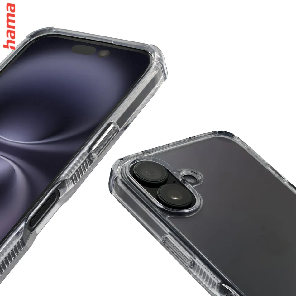 Hama Extreme Protect, kryt pre Apple iPhone 16e, materiál D3O®, nezažltne, priehľadný  