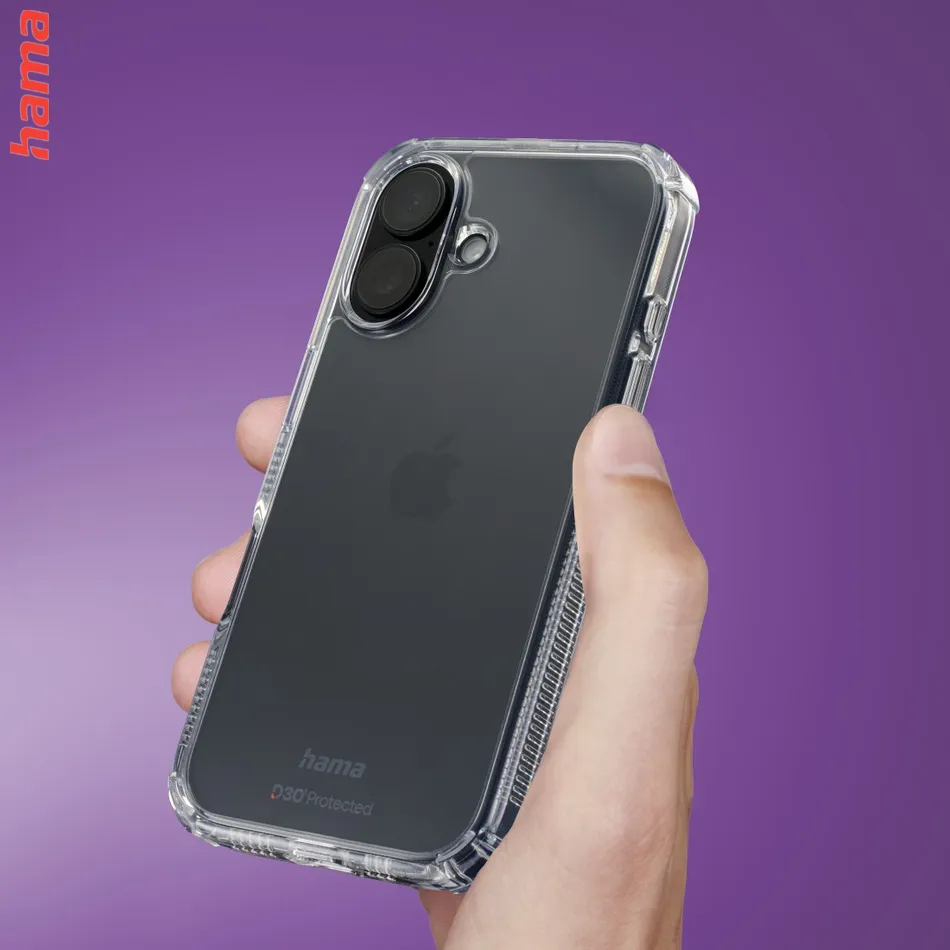 Hama Extreme Protect, kryt pre Apple iPhone 16e, materiál D3O®, nezažltne, priehľadný  