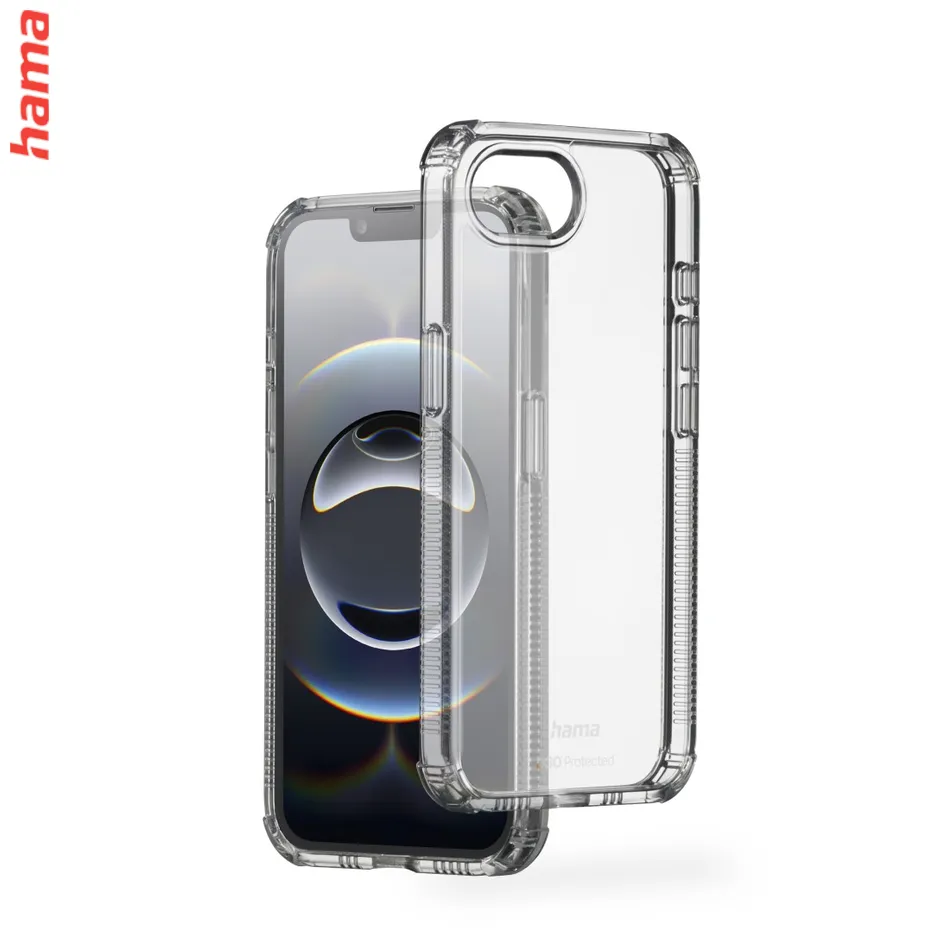 Hama Extreme Protect, kryt pre Apple iPhone 16e, materiál D3O®, nezažltne, priehľadný  