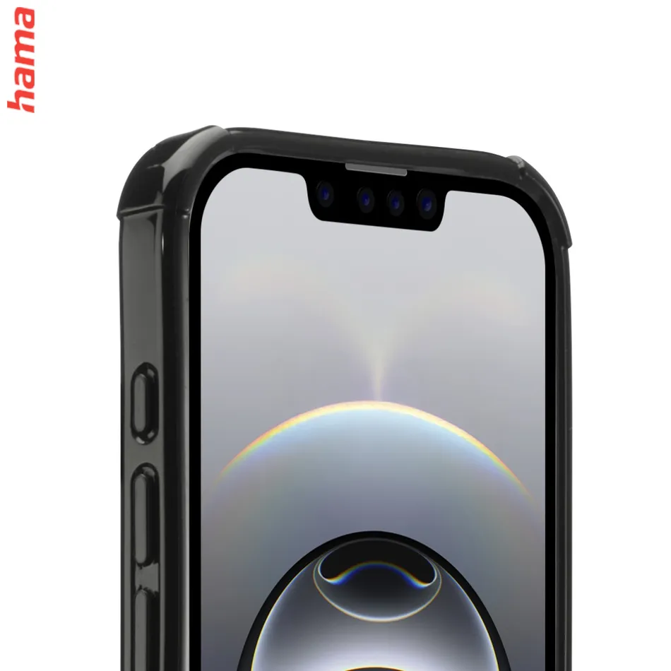 Hama Extreme Protect, kryt pre Apple iPhone 16e, materiál D3O®, priehľadný čierny  