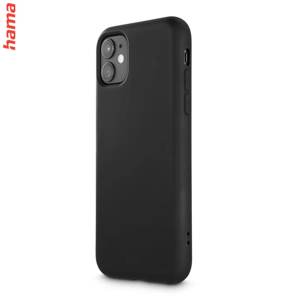 Hama Fantastic Feel, kryt pre Apple iPhone 11, hebký povrch, čierny  