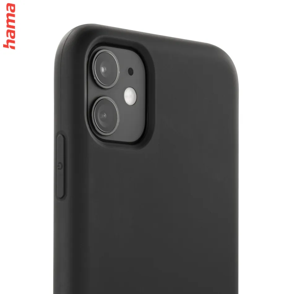 Hama Fantastic Feel, kryt pre Apple iPhone 11, hebký povrch, čierny  