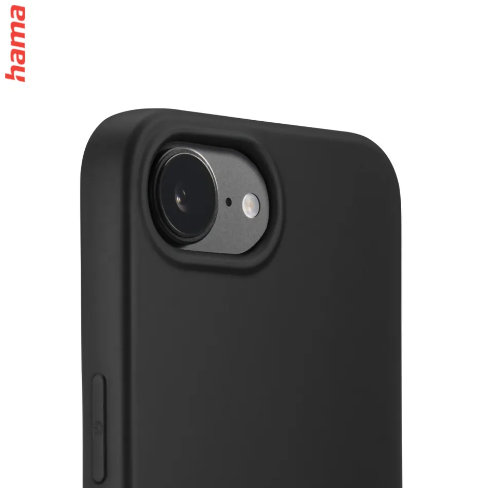 Hama Fantastic Feel, kryt pre Apple iPhone 16e, hebký povrch, čierny  