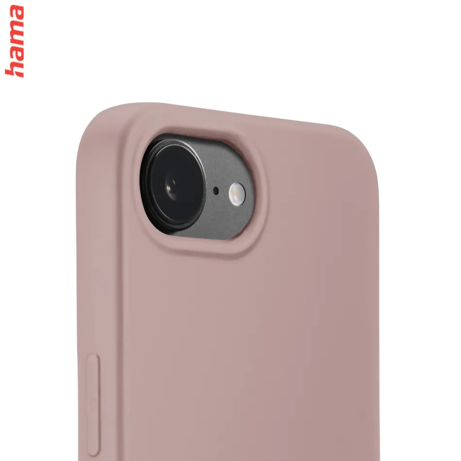 Hama Fantastic Feel, kryt pre Apple iPhone 16e, hebký povrch, nude  