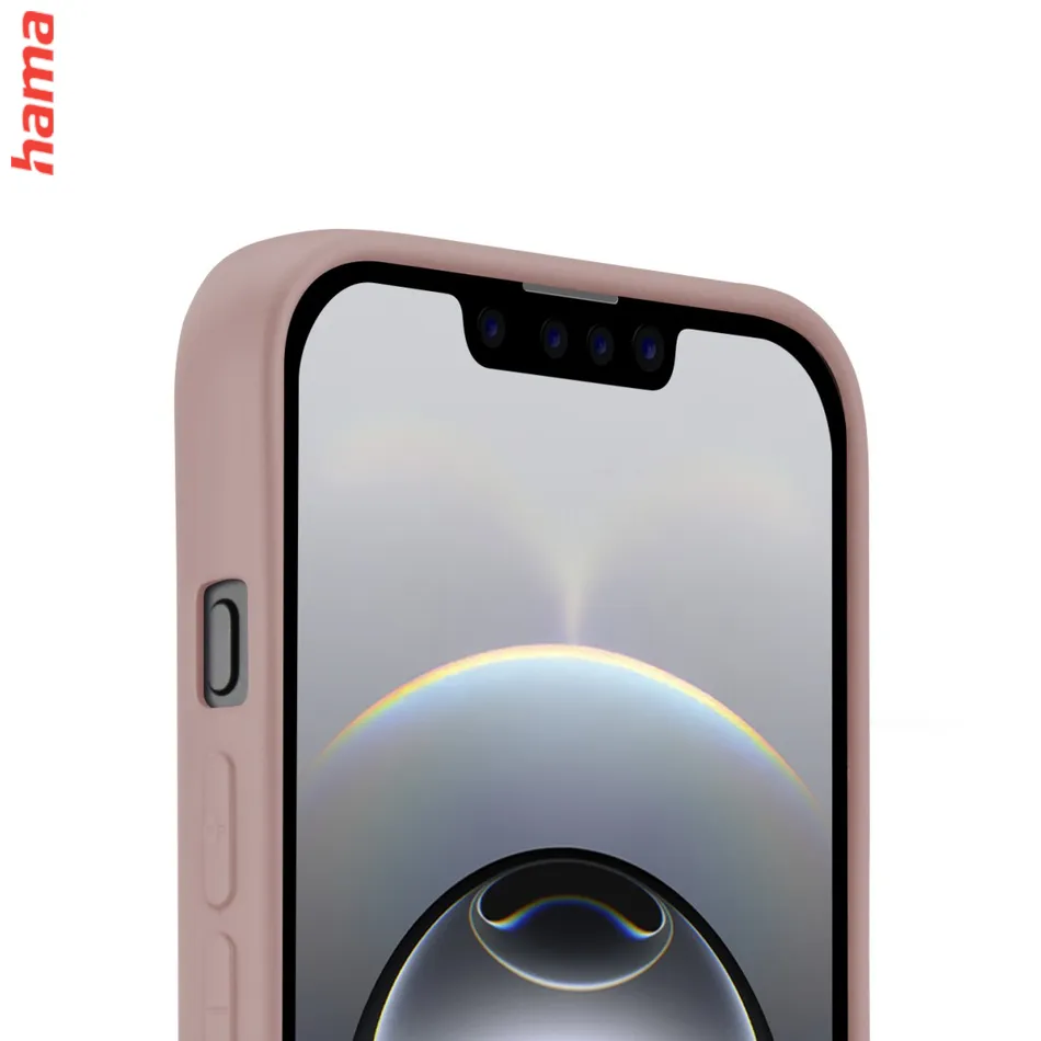 Hama Fantastic Feel, kryt pre Apple iPhone 16e, hebký povrch, nude  