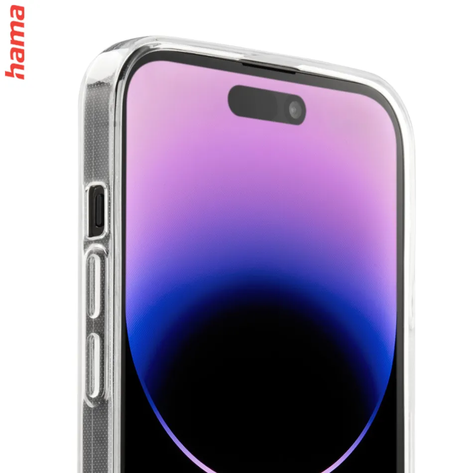 Hama Always Clear, priehľadný kryt pre iPhone 14 Pro Max, anti-žltnutie  
