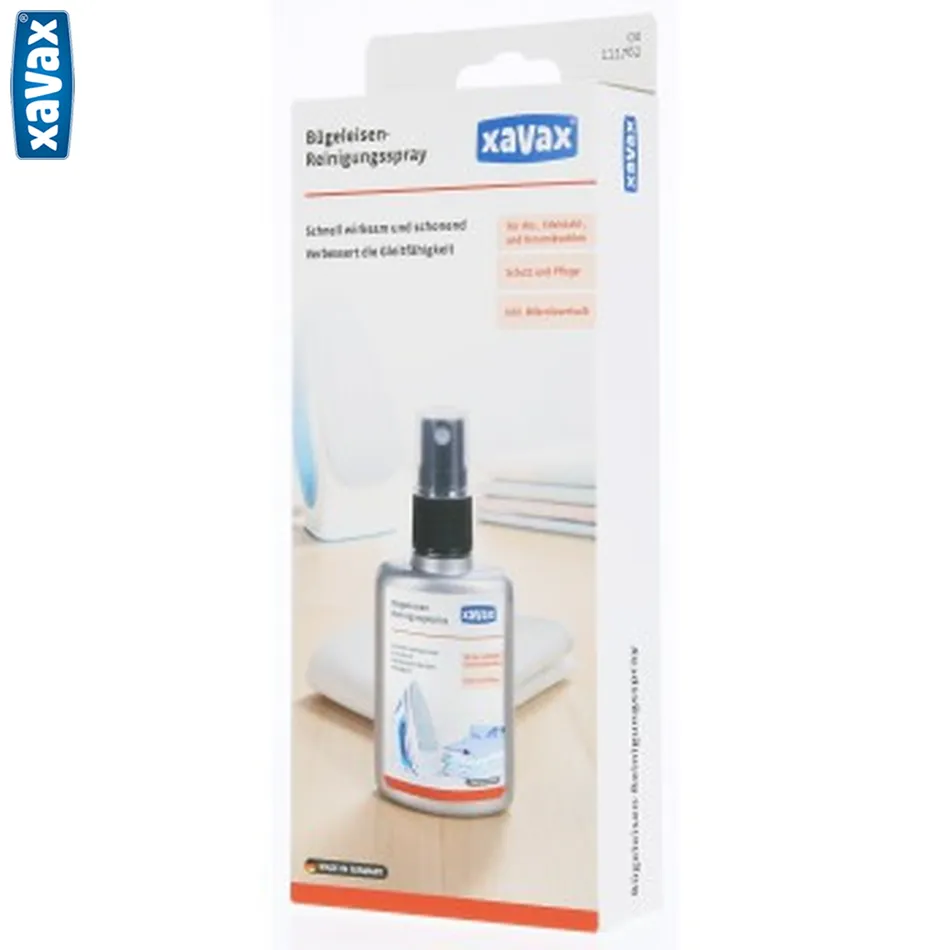 Xavax čistiaci sprej na žehličku, 50 ml, vrátane utierky z mikrovlákna  