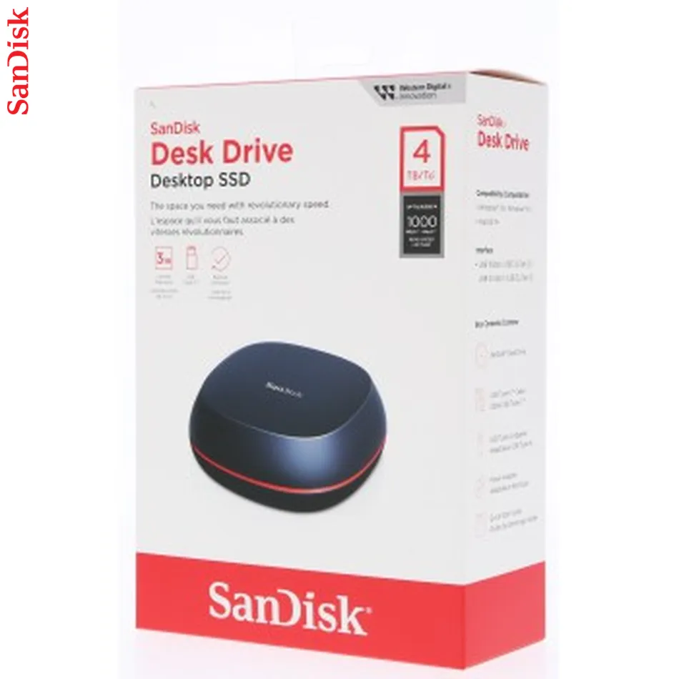 SanDisk Desk Drive 4 TB USB Type-C Desktop 1000 MB/s