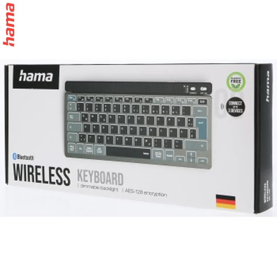 Hama bezdrôtová Multi Device klávesnica WK-700, extra kompaktná, nabíjacia