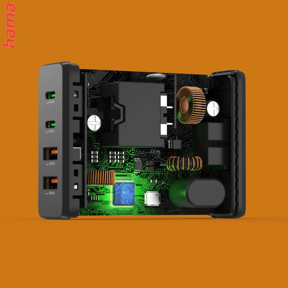 Hama USB hub, 4 porty, USB 3.2, 5 Gb/s, Ultra Slim, USB-C adaptér