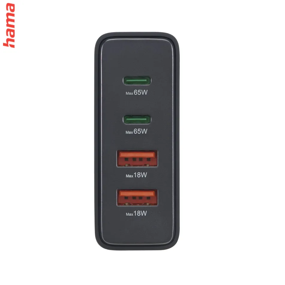 Hama USB hub, 4 porty, USB 3.2, 5 Gb/s, Ultra Slim, USB-C adaptér