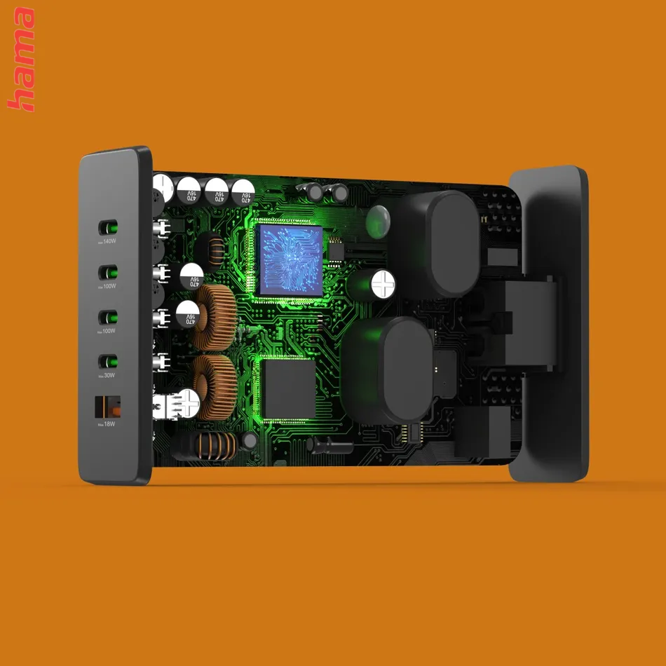 Hama USB nabíjacia stanica GaN, 4x USB-C PD, 1x USB-A QC, 240 W