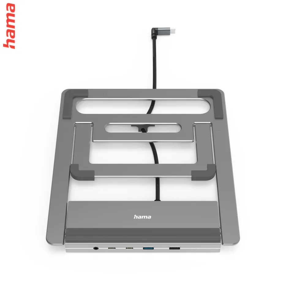Hama USB-C dokovacia stanica a stojan pre notebook Connect2Office Stand, 12 portov