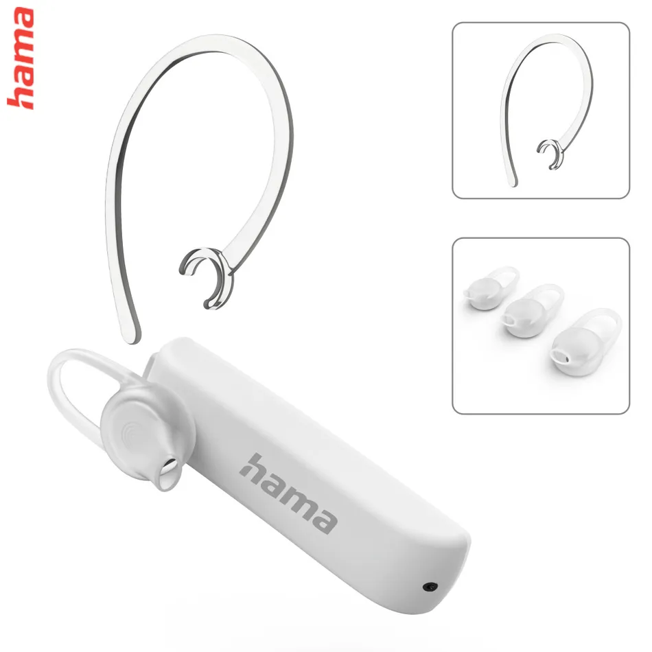 Hama MyVoice Essential, Bluetooth Headset mono, pre 2 zariadenia, hlasový asistent (Siri, Google)