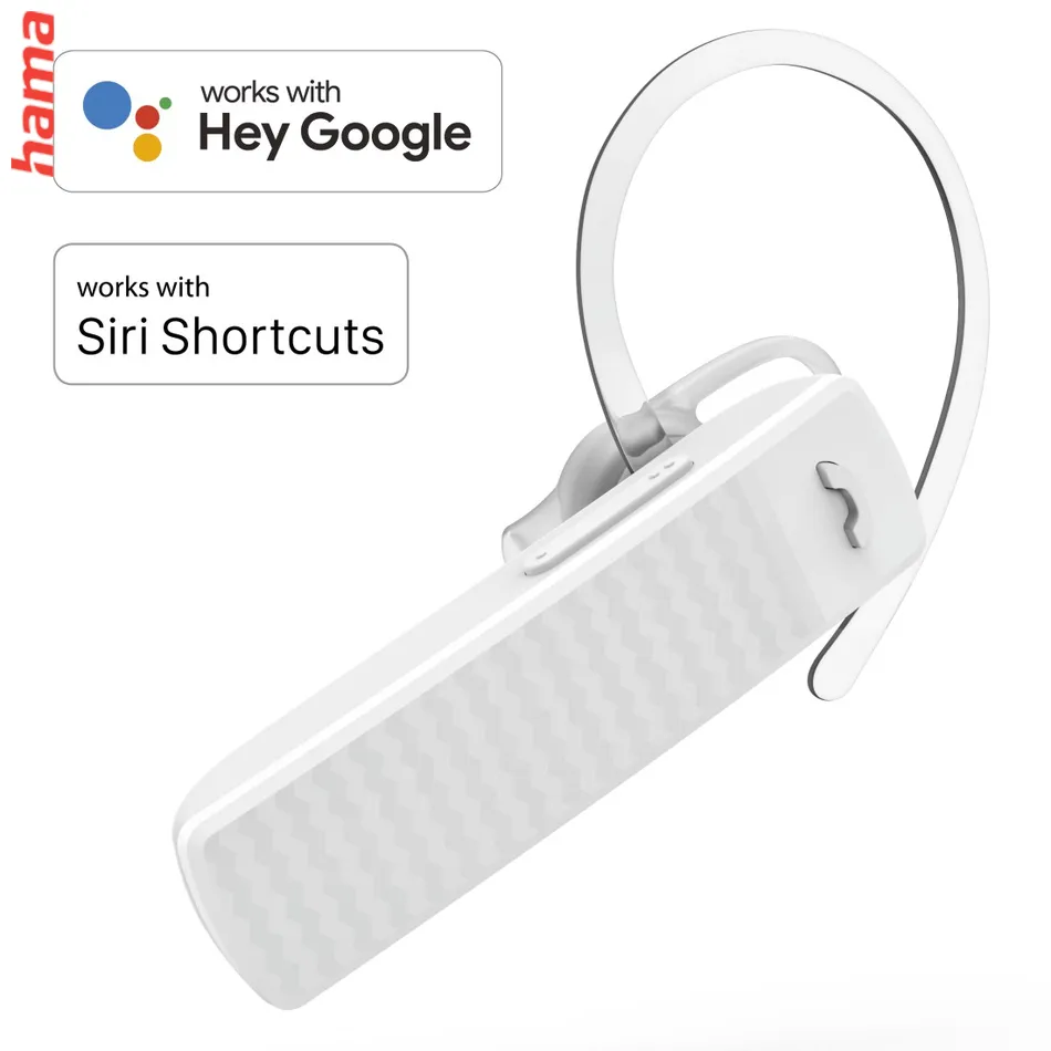 Hama MyVoice Essential, Bluetooth Headset mono, pre 2 zariadenia, hlasový asistent (Siri, Google)