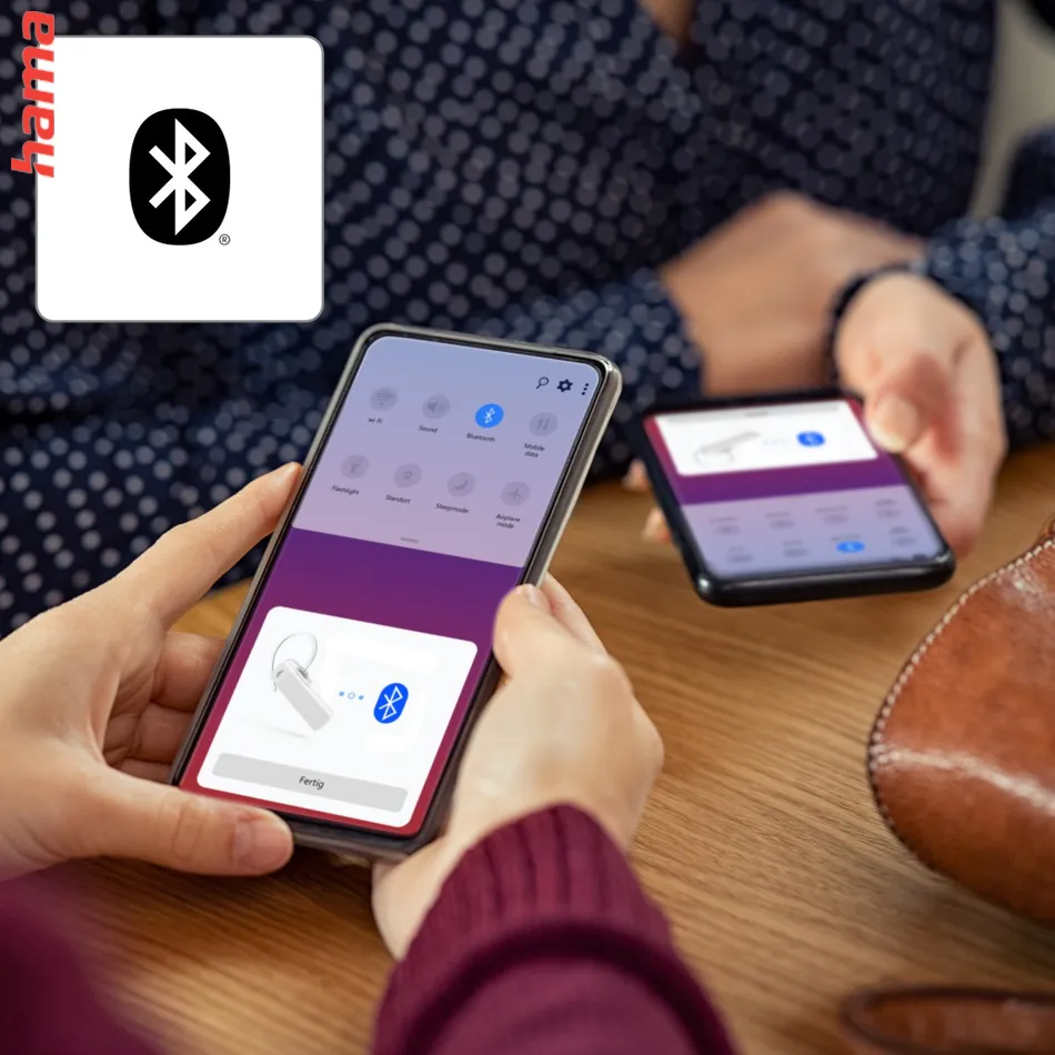 Hama MyVoice Essential, Bluetooth Headset mono, pre 2 zariadenia, hlasový asistent (Siri, Google)