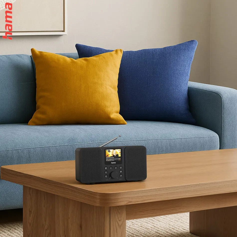 Hama digitálne a internetové rádio DIR3300SBT, FM/DAB/DAB+/Bluetooth, čierne, ovládanie App