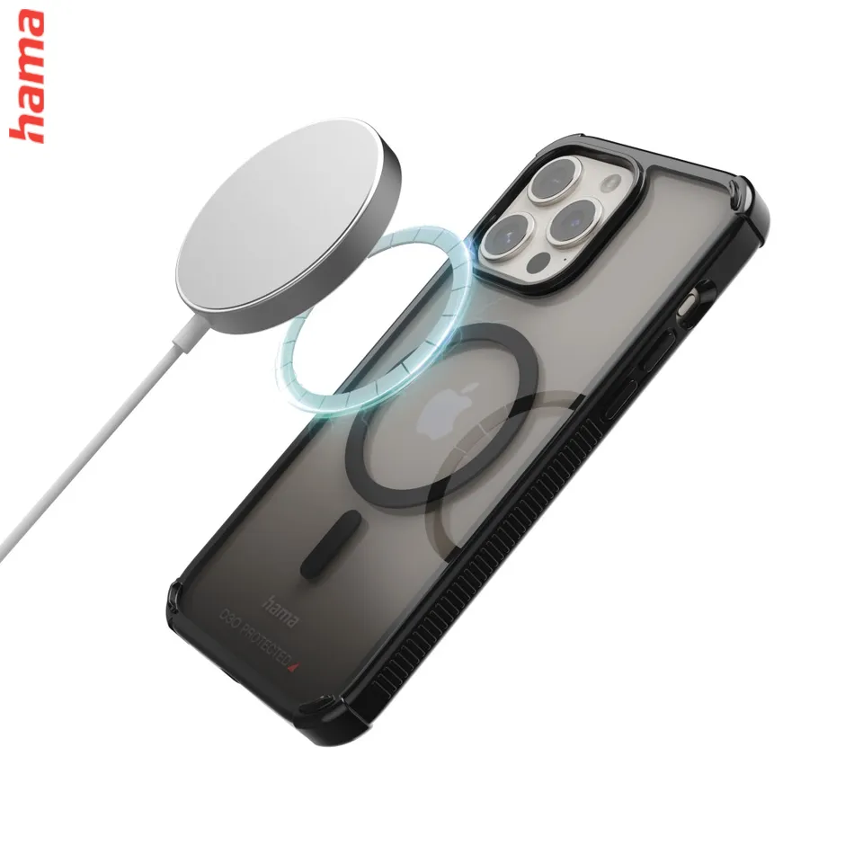 Hama Extreme Protect, kryt pre Apple iPhone 16 Pro Max, magnetický, D3O®, čierny