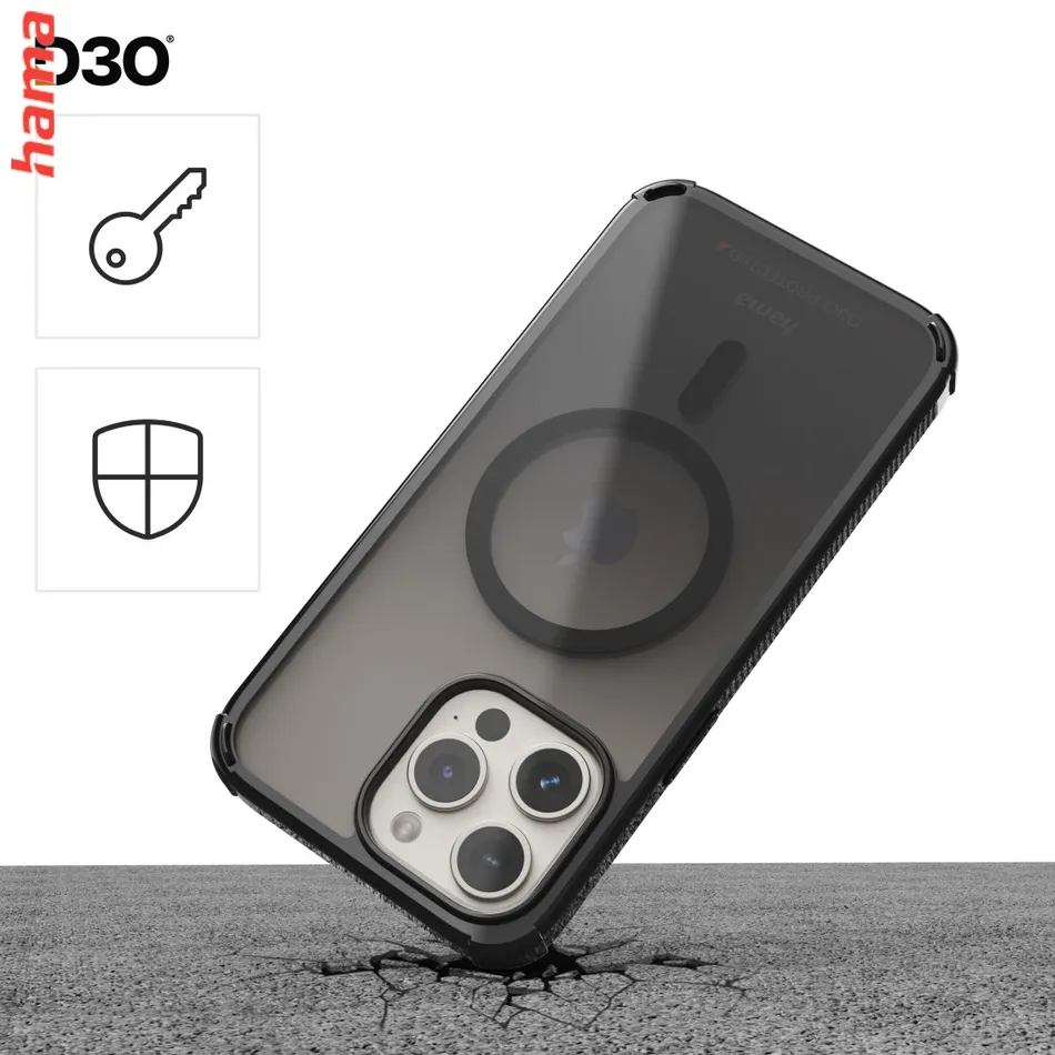 Hama Extreme Protect, kryt pre Apple iPhone 16 Pro Max, magnetický, D3O®, čierny