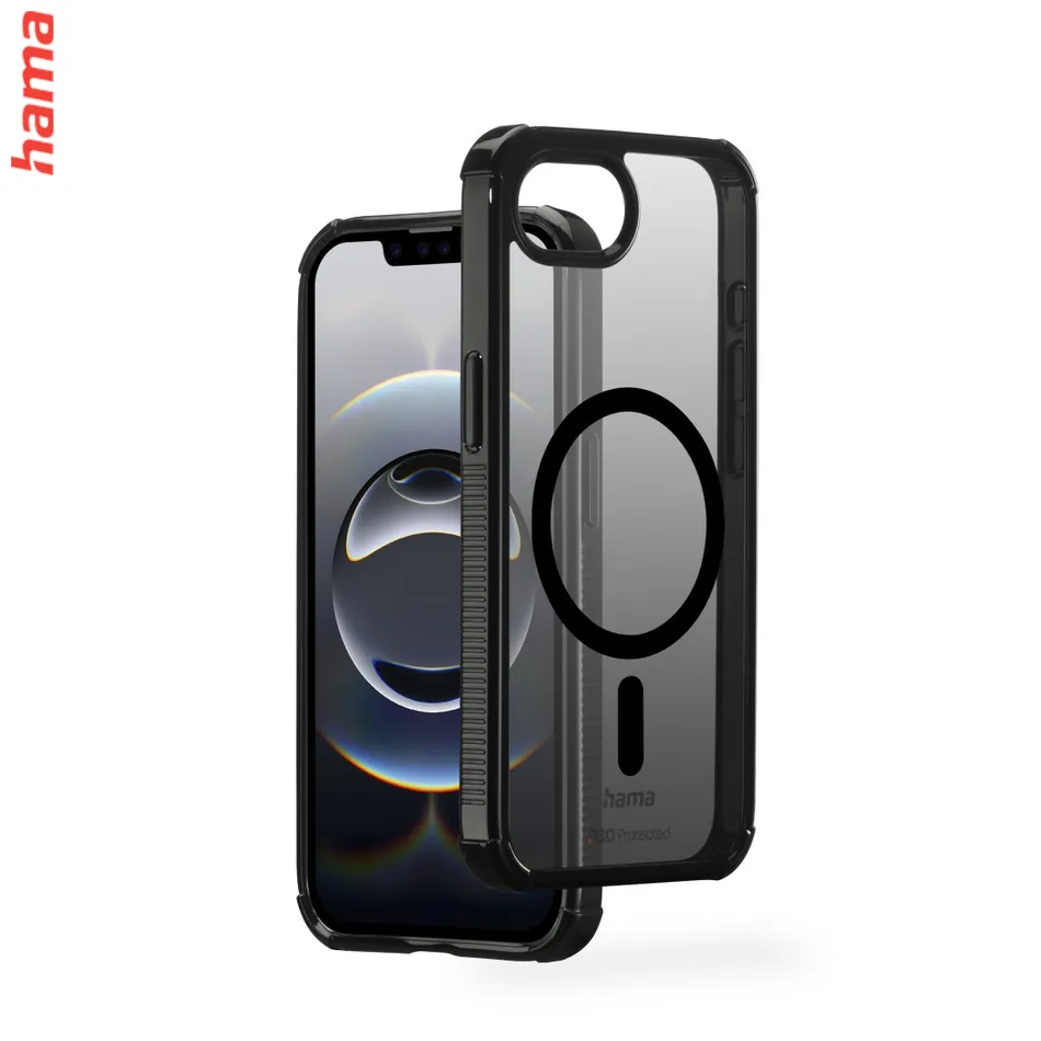 Hama Extreme Protect, kryt pre Apple iPhone 16 Plus, magnetický, D3O®, nezažltne, priehľadný