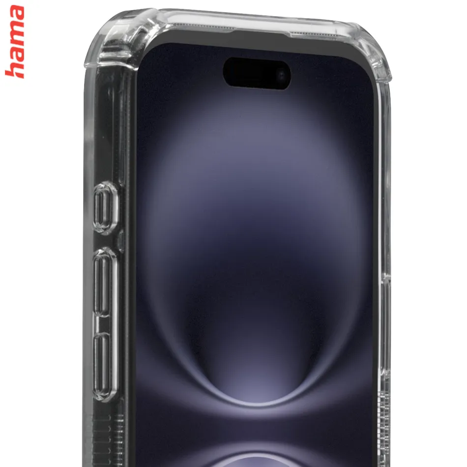 Hama Extreme Protect, kryt pre Apple iPhone 16, magnetický, D3O®, nezažltne, priehľadný