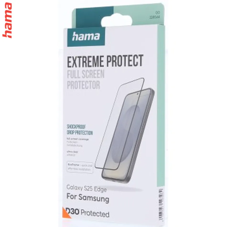 Hama Extreme Protect, ochranné sklo na displej pre Samsung Galaxy S25 Edge, licencia D3O®