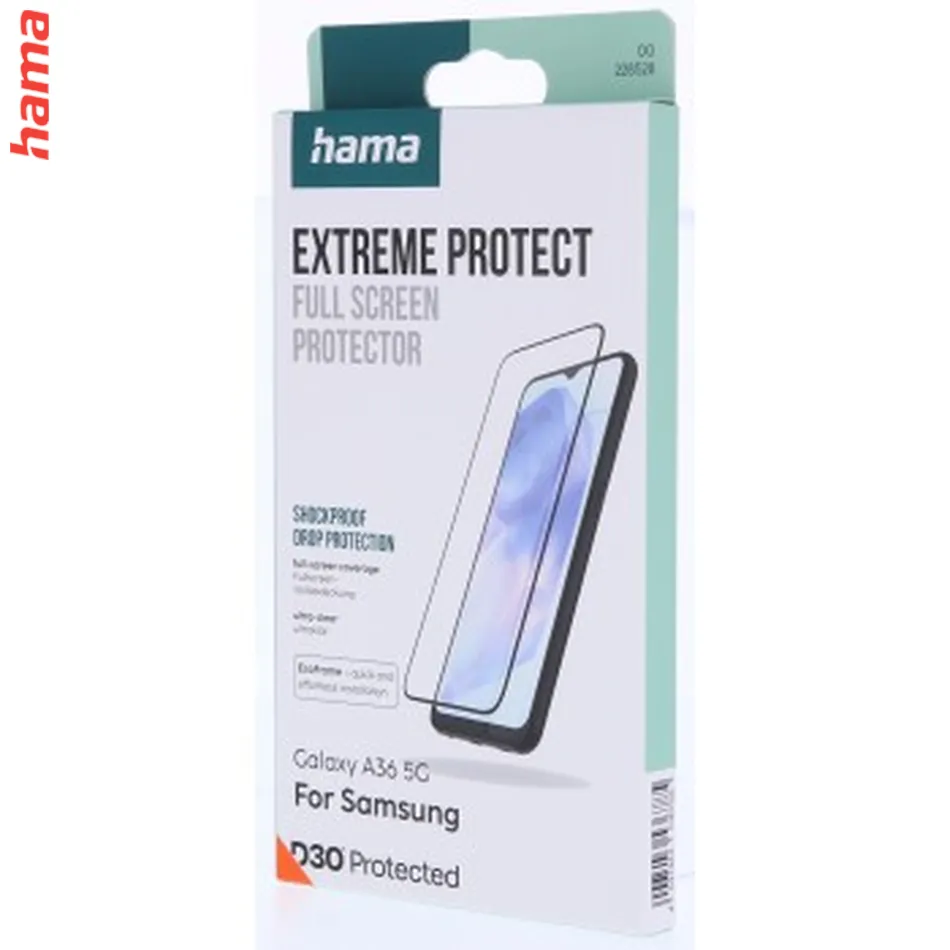 Hama Extreme Protect, ochranné sklo na displej pre Samsung Galaxy A36 5G, licencia D3O®