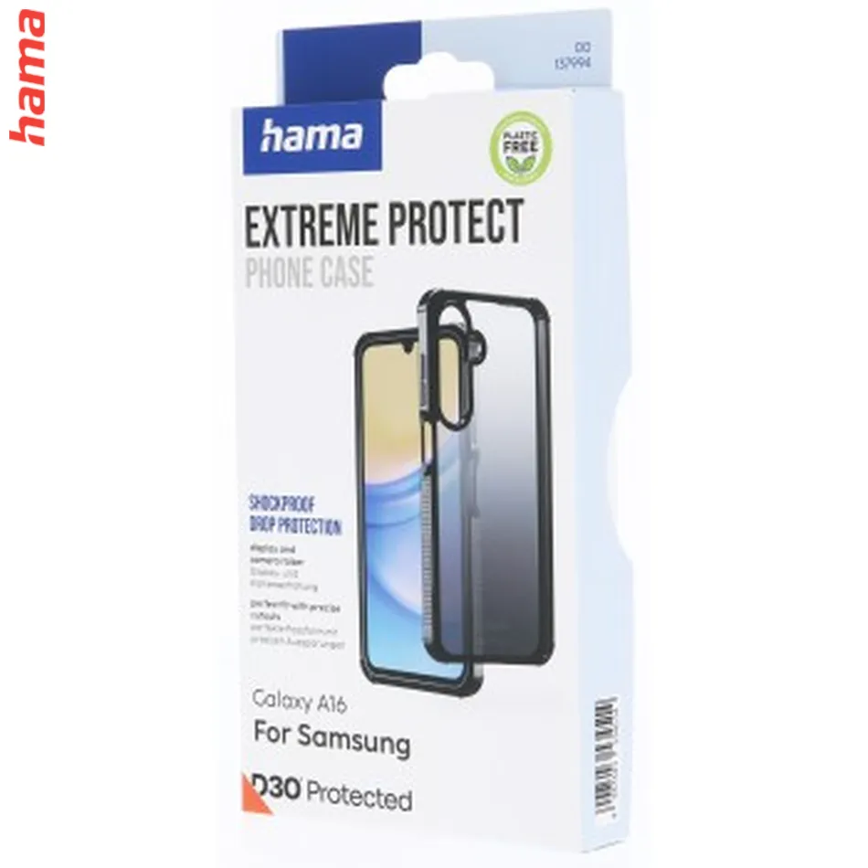 Hama Extreme Protect, kryt pre Samsung Galaxy A16/A16 5G, D3O®, čierny