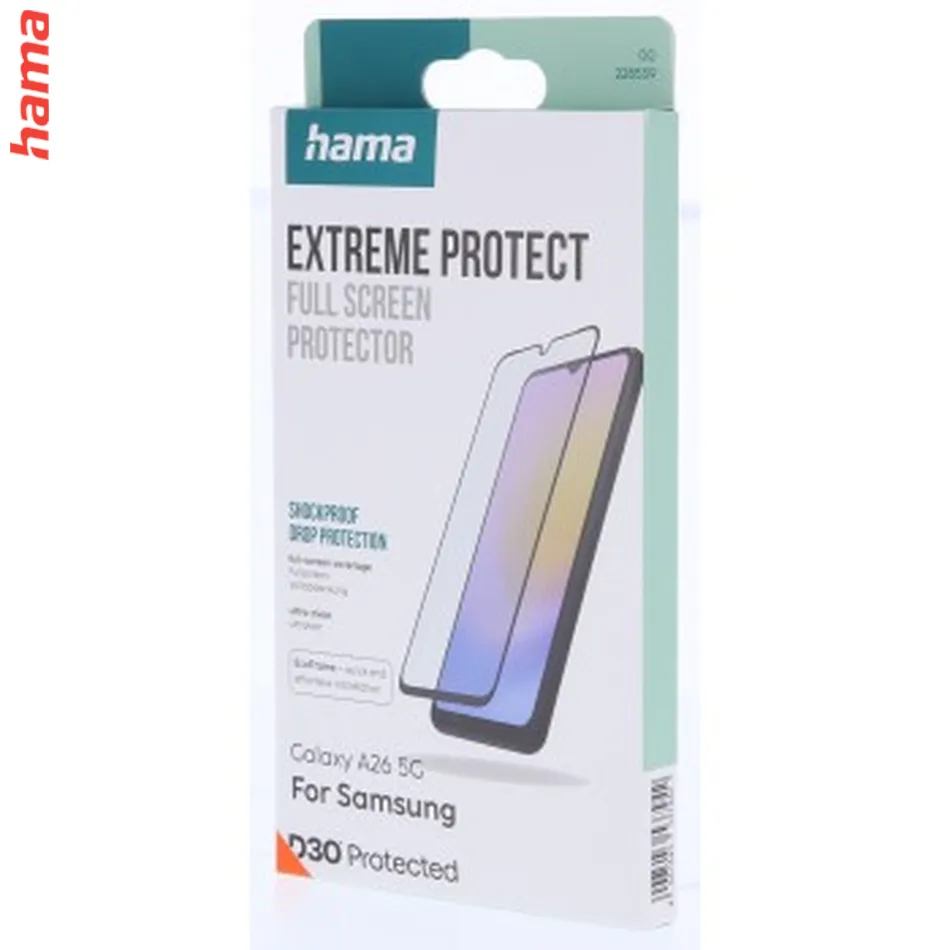 Hama Extreme Protect, ochranné sklo na displej pre Samsung Galaxy A26 5G, licencia D3O®