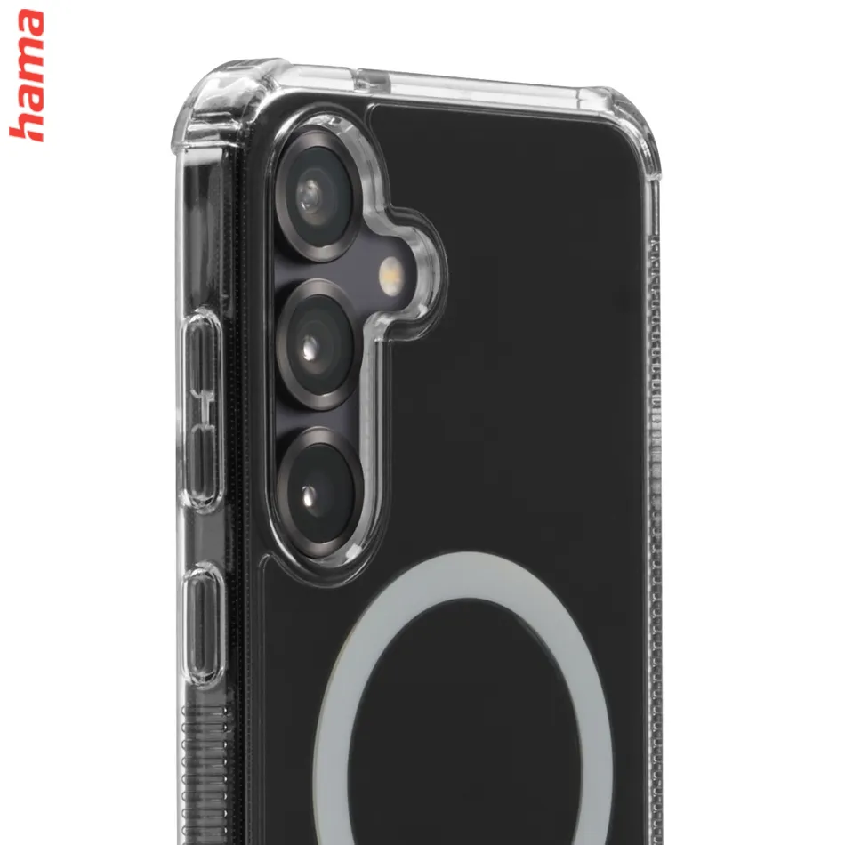 Hama Extreme Protect, kryt pre Samsung Galaxy S25+, magnetický, D3O®, nezažltne, priehľadný