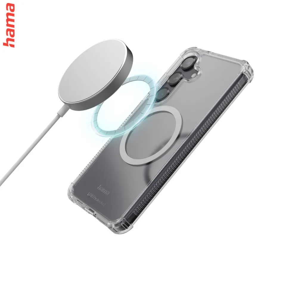 Hama Extreme Protect, kryt pre Samsung Galaxy S25, magnetický, D3O®, nezažltne, priehľadný