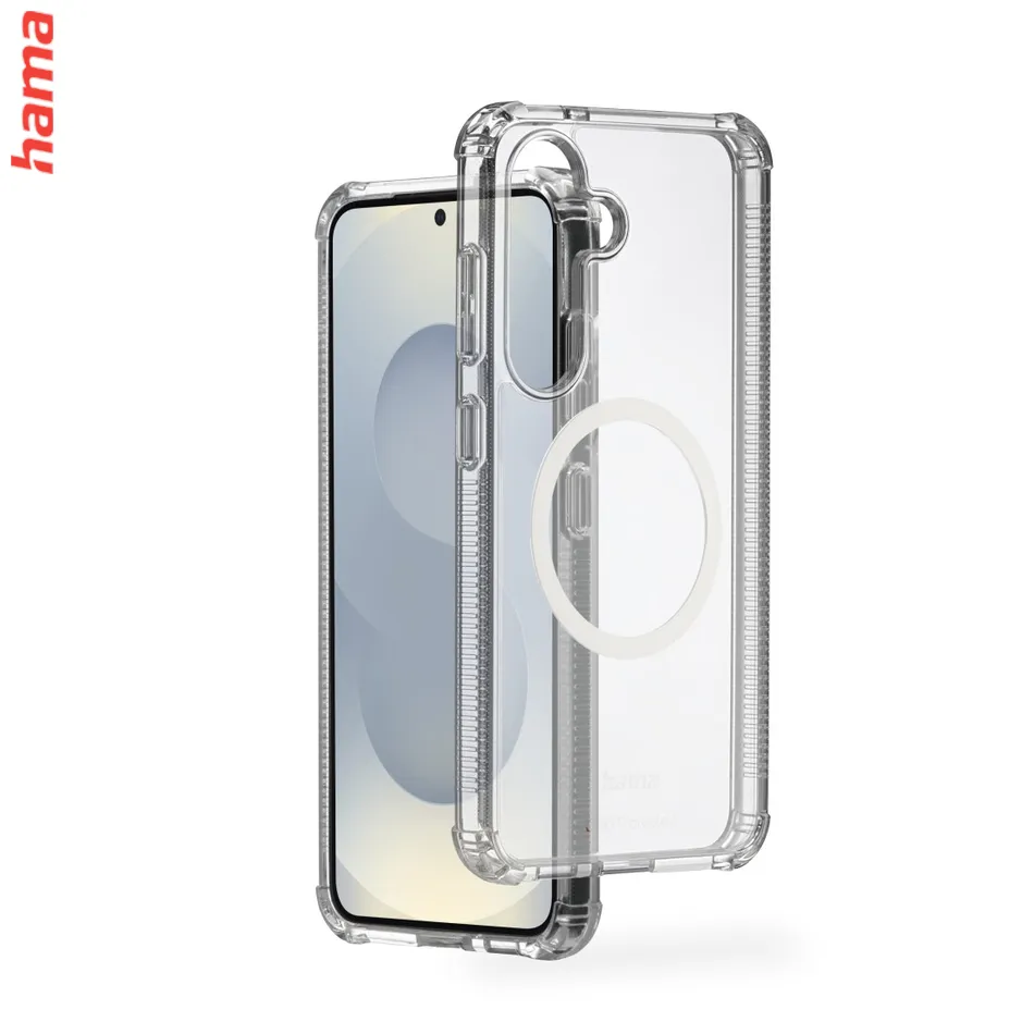 Hama Extreme Protect, kryt pre Samsung Galaxy S25, magnetický, D3O®, nezažltne, priehľadný