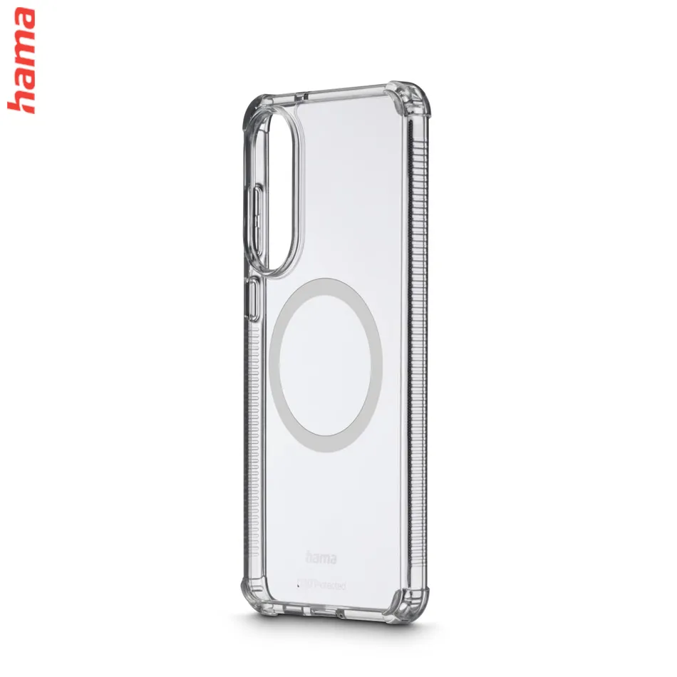 Hama Extreme Protect, kryt pre Samsung Galaxy S25 Edge, magnetický, D3O®, nezažltne, priehľadný