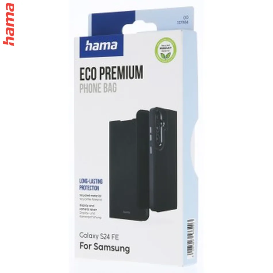 Hama Eco Premium, puzdro-knižka pre Samsung Galaxy S24 FE, umelá koža, 20% recyklovaných materiálov