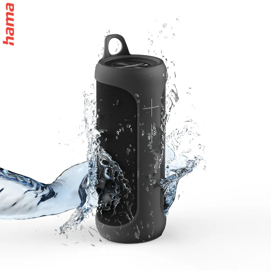 Hama Twin 4.0, Bluetooth reproduktor, rozdeliteľný na 2, TWS, vodeodolný, IP67, 30 W, čiern