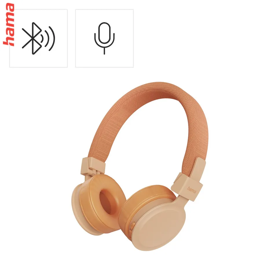 Hama Bluetooth slúchadlá Freedom Lit III, on-ear, oranžové
