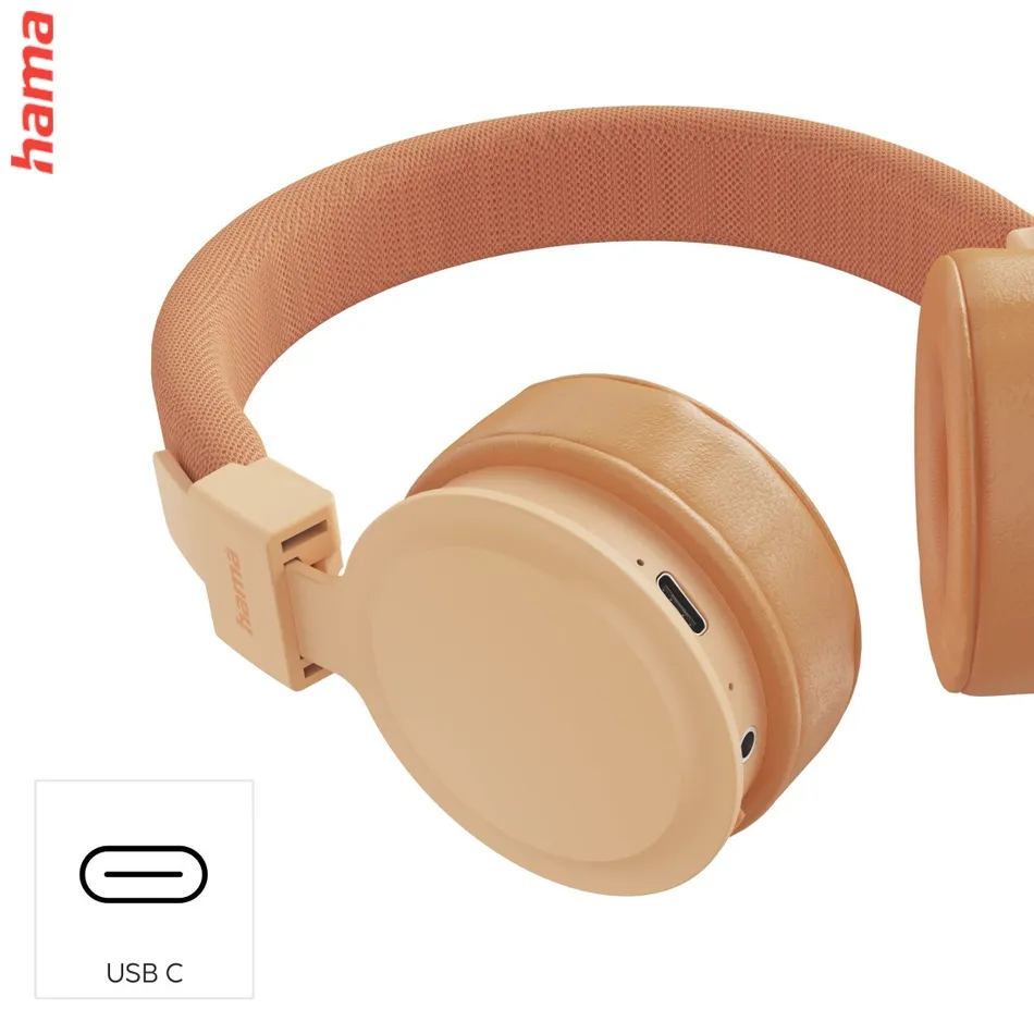 Hama Bluetooth slúchadlá Freedom Lit III, on-ear, oranžové