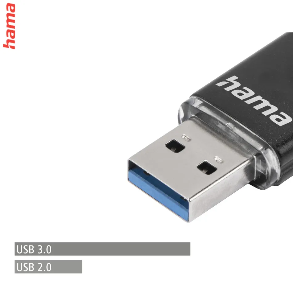 Hama flashPen Laeta Twin, USB 3.0, 256 GB, 40 MB/s, čierny