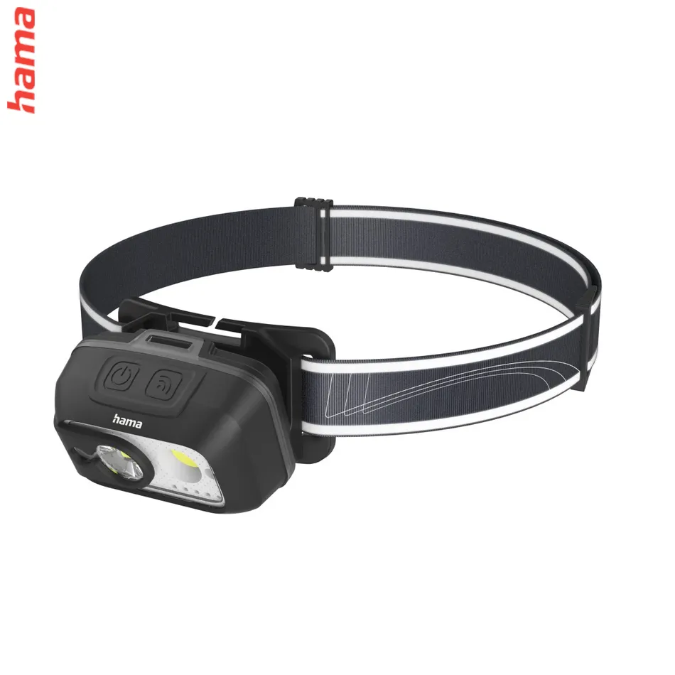 Hama HL500-C, LED čelovka, nabíjateľná, svietivosť 500 lm, dosvit 110 m, IP44