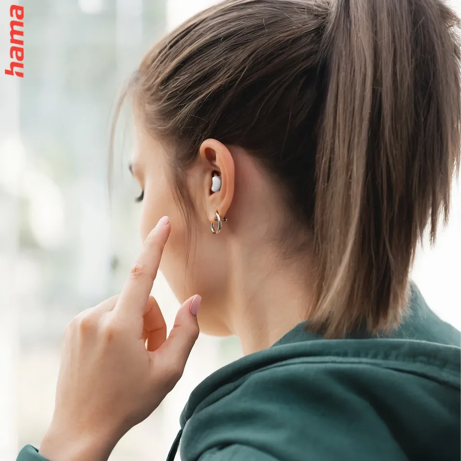 Hama Bluetooth slúchadlá Action One, kôstky, čierne