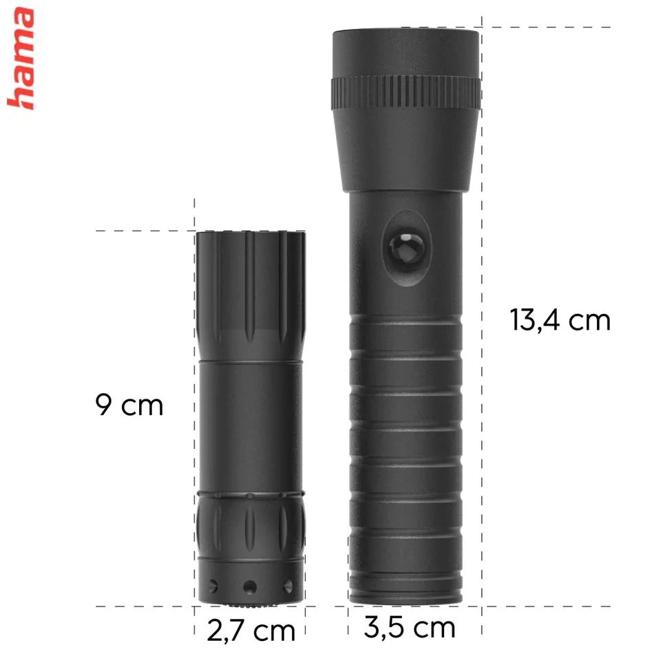 Hama FL-DUO set LED bateriek hliník 25 lm 60 lm vrátane batérií