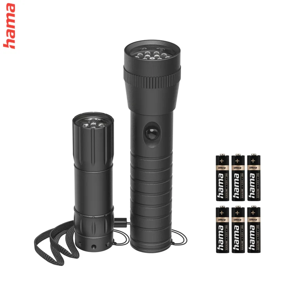 Hama FL-DUO set LED bateriek hliník 25 lm 60 lm vrátane batérií