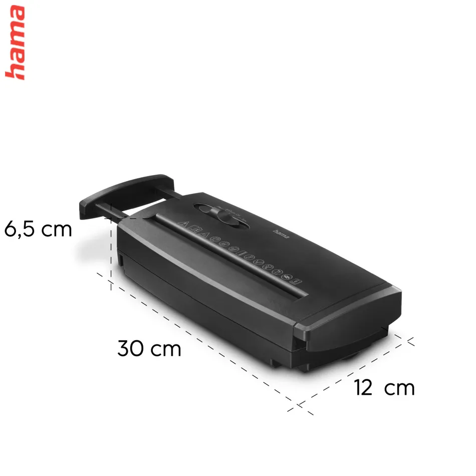 Hama Classic S60, skartovačka, priamy rez, 6 listov, bezpečnostná úroveň P2 T2 E2