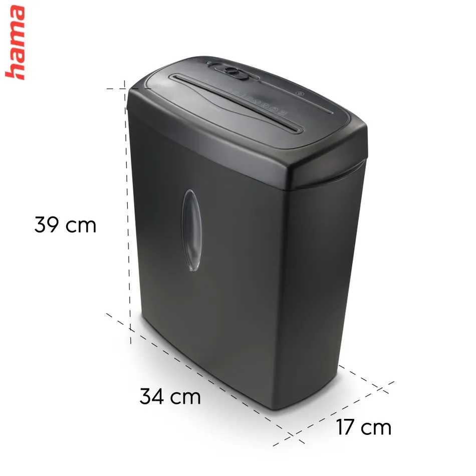 Hama Safe X100CD, skartovačka, krížový rez, 10 listov, bezpečnostná úroveň P4 T4 E3