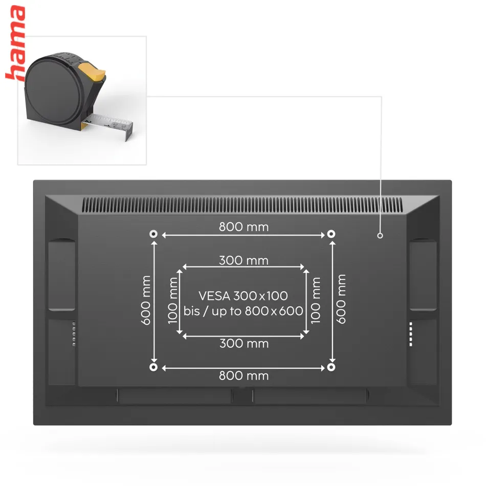 Hama nástenný držiak TV až 120