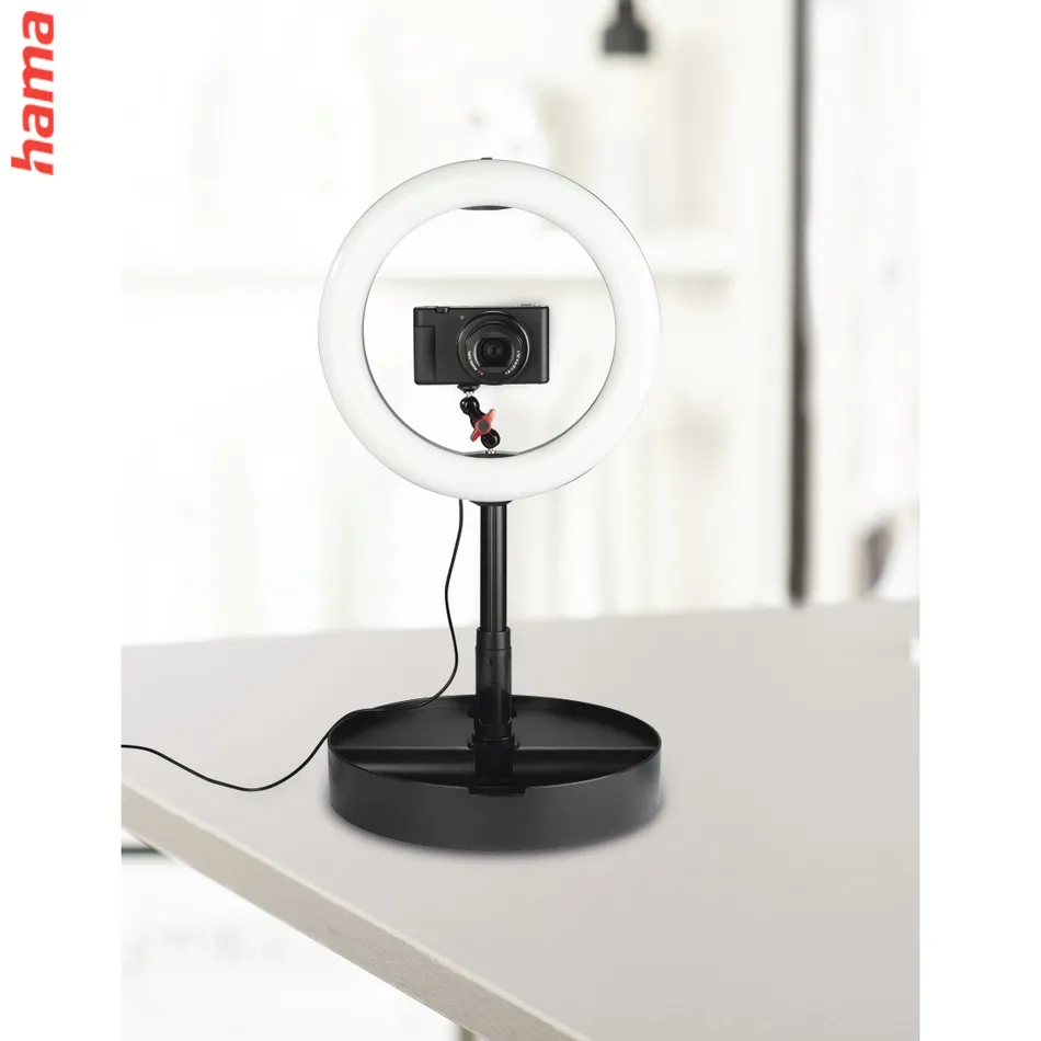 Hama Twin Ball 72, rameno s 2 guľovými kĺbmi pre kruhové LED svetlá, 2x 1,4