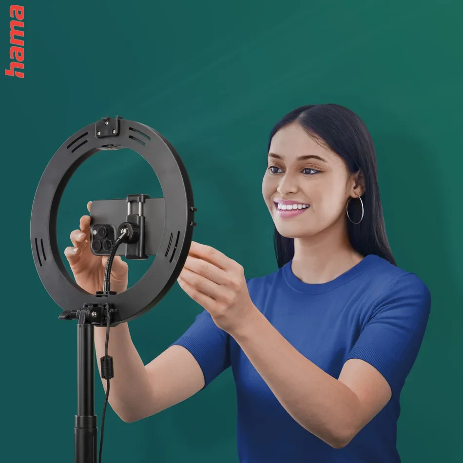 Hama SpotLight FoldUp RGB 102, kruhové LED svetlo 10,2