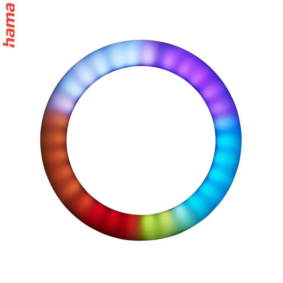 Hama SpotLight FoldUp RGB 102, kruhové LED svetlo 10,2