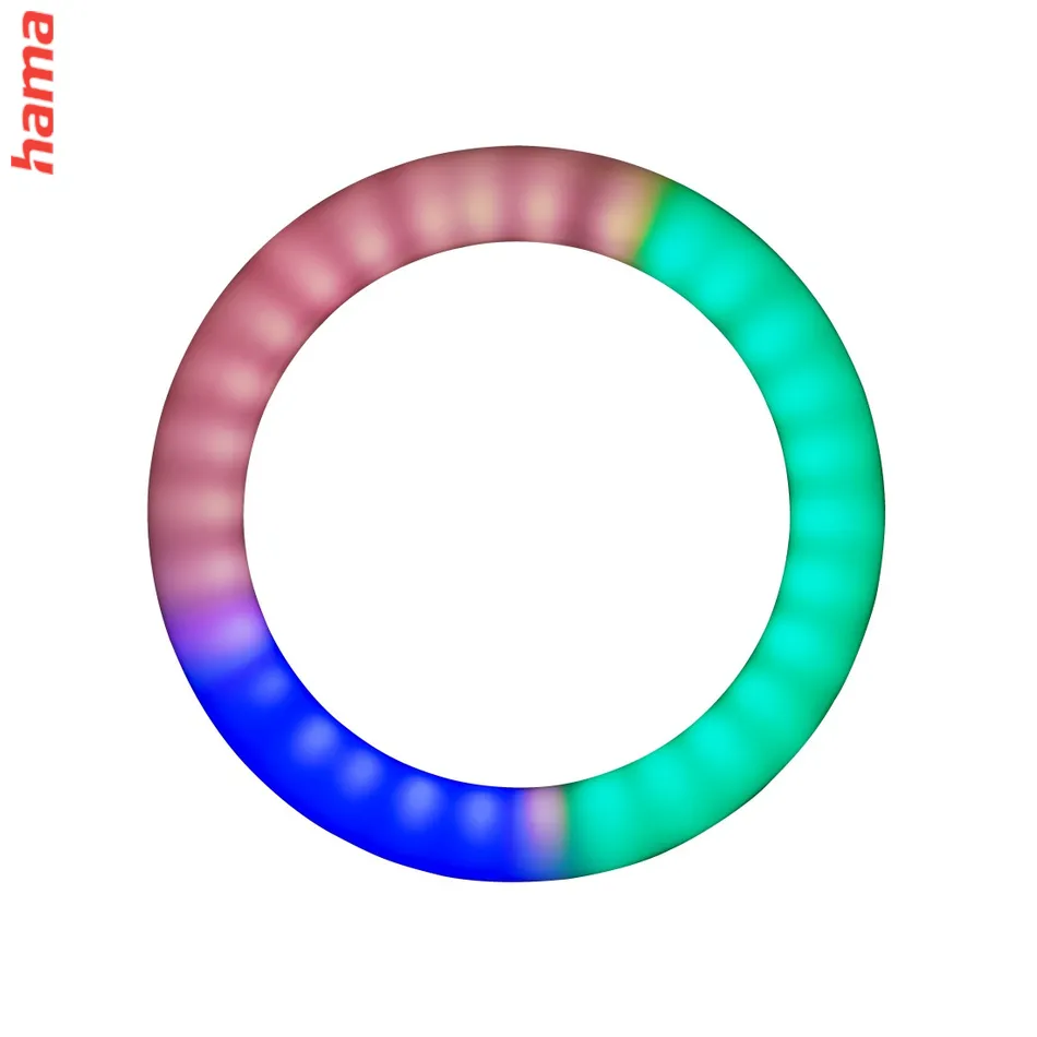 Hama SpotLight FoldUp RGB 102, kruhové LED svetlo 10,2